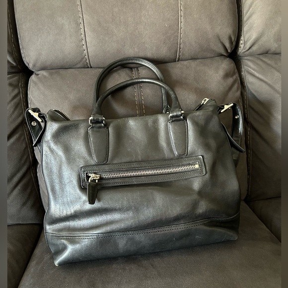 Coach Legacy Rory Bag Black Large Satchel Leather  19892 - Picture 3 of 9